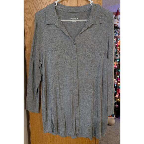 🎄Women's Large Merona Pajama Top - Picture 1 of 4